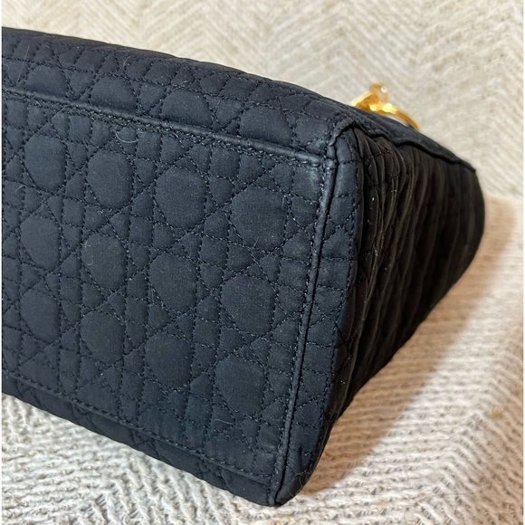 ✅Lady Dior Cannage Quilted Nylon Handbag✅ - Picture 11 of 17